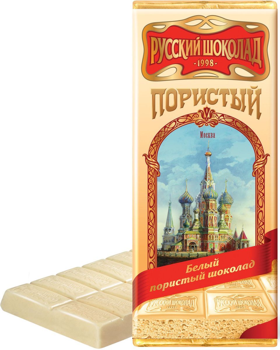 Русский шоколад Белый пористый шоколад, 90 г